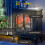 Homcom HOMCOM Free standing Electric Fireplace Stove W/ LED Fire Flame Effect Black 6