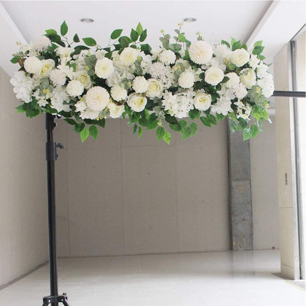 1M Artificial Silk Flower Row Garland Background Wall Panel Wedding Supply Decor