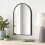 Living And Home (40*50cm) Black Aluminum Alloy Frame Arched Bathroom Wall Mirror 4