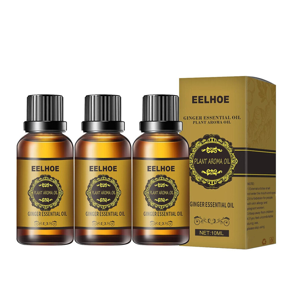 Gogerstar 6Pcs Slimming Tummy Ginger Oil For Belly Drainage Relaxing Massage Essential Liquid