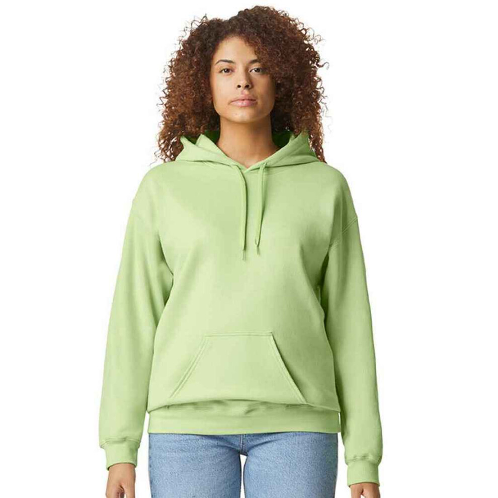 (M, Pistachio) Gildan Unisex Adult Softstyle Fleece Midweight Hoodie