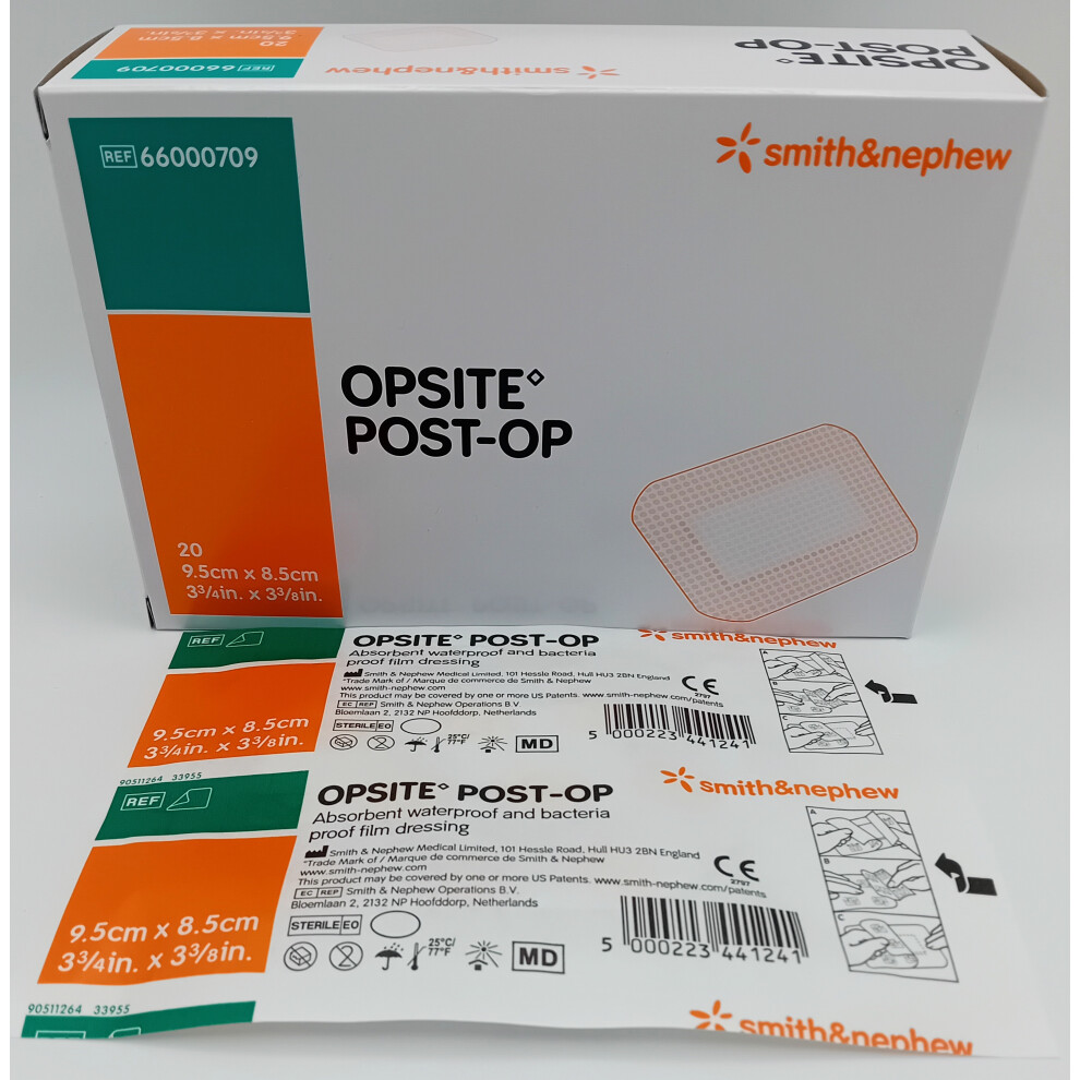Smith&Nephew Opsite 9.5Cm X 8.5Cm Box Of 20 - Ref: 66000709