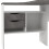 Function Plus Corner Desk 2 Drawers in White and Grey 6