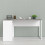 Function Plus Corner Desk 2 Drawers in White and Grey 5
