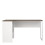 Function Plus Corner Desk 2 Drawers in White and Truffle Oak 2