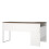Function Plus Corner Desk 2 Drawers in White and Truffle Oak 4