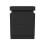 ELECWISH (Black) LED Bedside Table 2 Drawers Cabinet with Charging 3