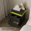 ELECWISH (Black) LED Bedside Table 2 Drawers Cabinet with Charging 11