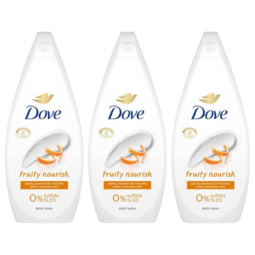 Dove Fruity Nourish Body Wash 0% Sulfate SLES 720ml, 3pk