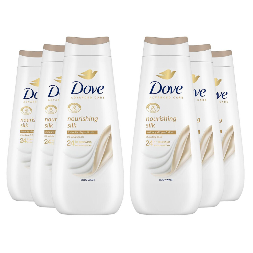 Dove Advanced Care Bodywash Nourishing Silk, 6x400ml