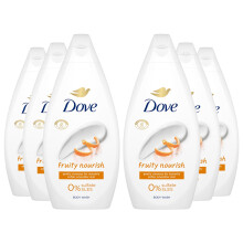 Dove Fruity Nourish Body Wash 0% Sulfate SLES 450ml,6pk