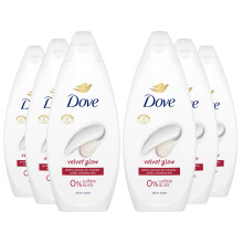 Dove Velvet Glow Body Wash 0% Sulfate SLES - 6x225ml (62753583)