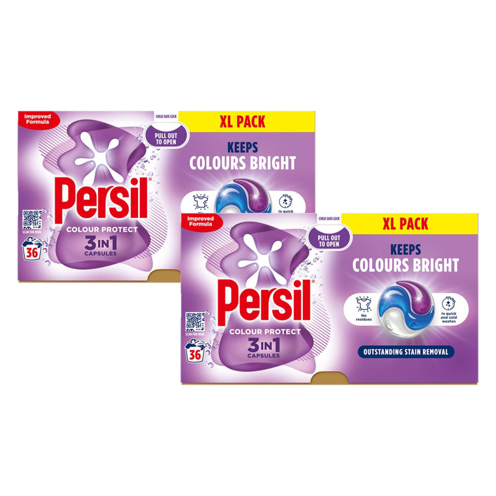 Persil XL 3 in 1 Washing Capsules Colour Protect 36W, 3pk