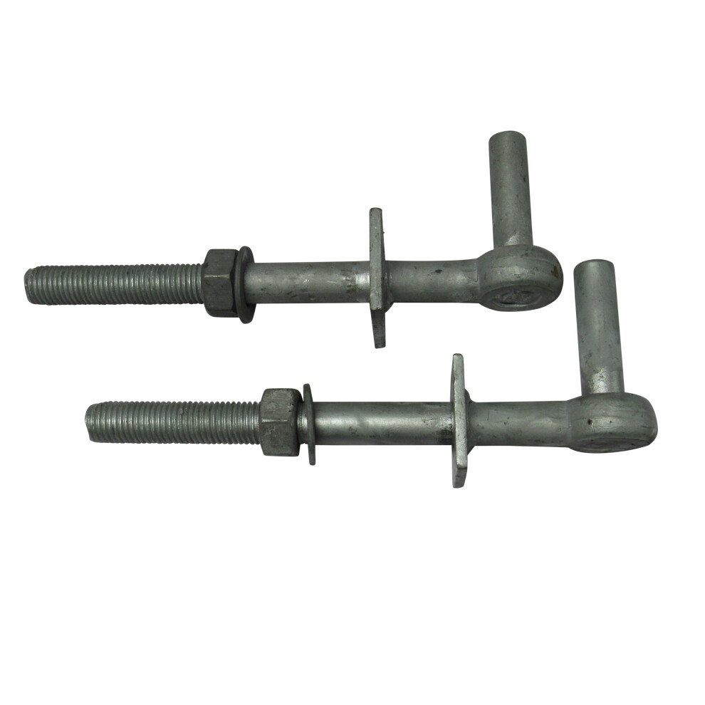 (18" With 3/4" Pin) Galvanised Field Gate Hook To Bolts X2 600988558052