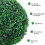 Outsunny Outsunny 2 PCS Artificial Boxwood Three Balls Tree Decorative  Plant Leaves 5