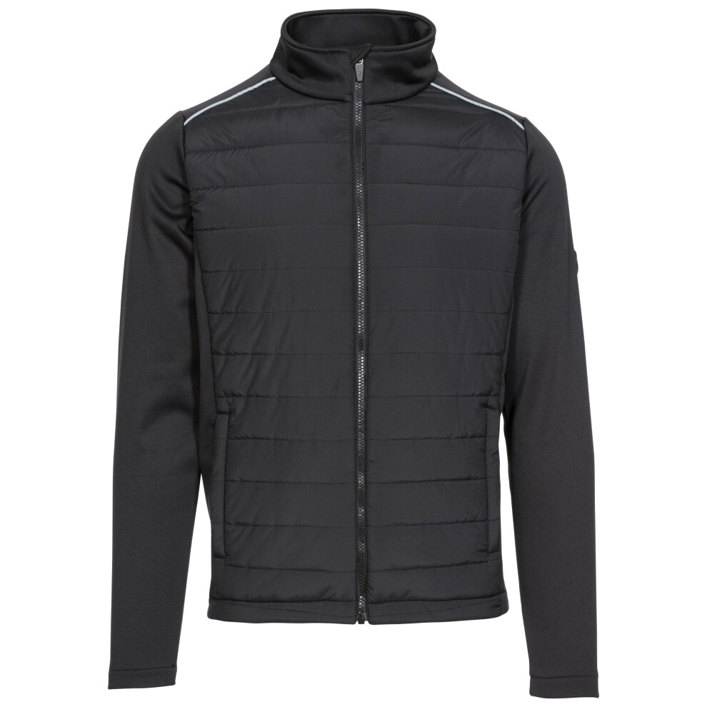 (XXS, Black) Trespass Mens Zip Active Jacket Padded Body Reid