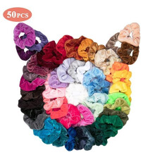 50-pack Scrunchies hiusnauhat | Velvet | Hiusten siteet |