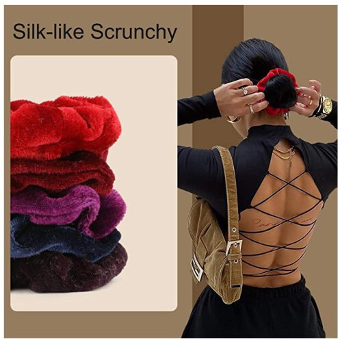 50er-Pack Scrunchies Haarbänder | Samt | Haargummis | 1