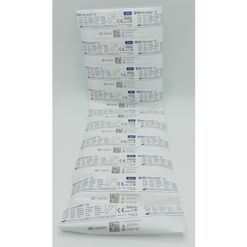 BD BD DISCARDIT syringe 5ml Pack of 10 - REF: 309050 2