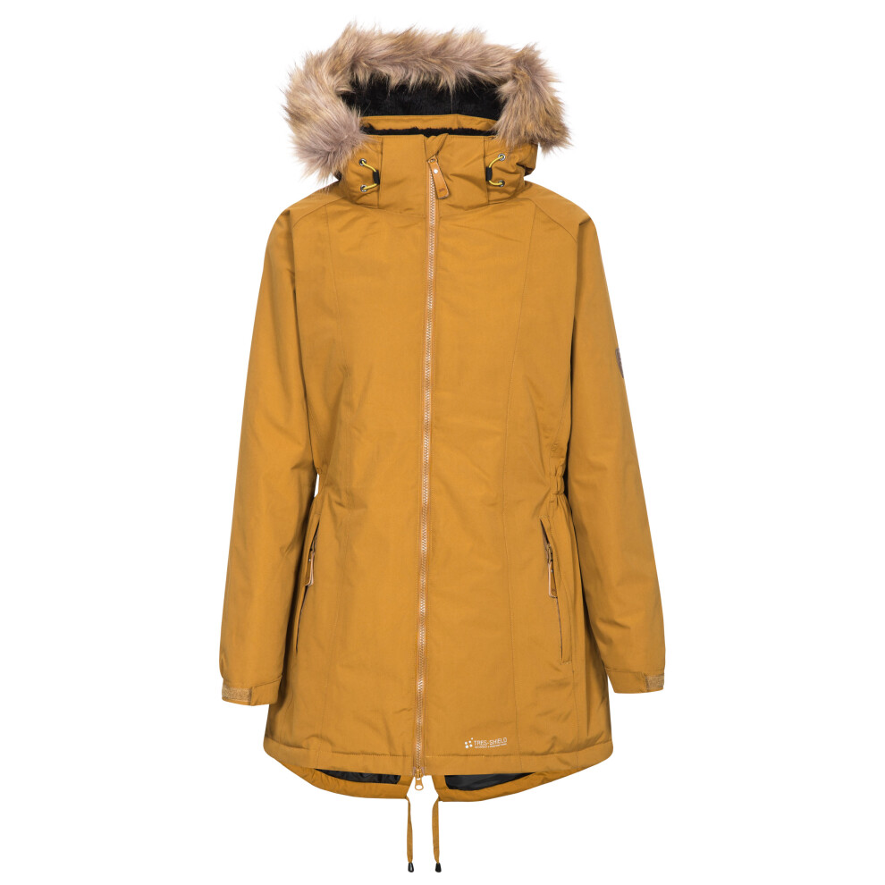 (10, Golden Brown) Trespass Womens Parka Jacket Waterproof Celebrity