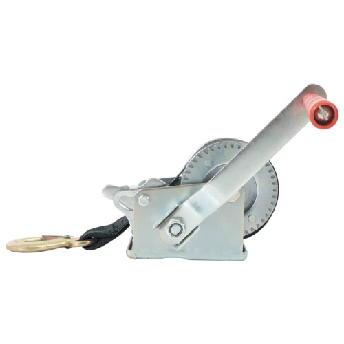 VidaXL (360 kg) vidaXL Hand Winch with Strap Business Hoist Lift Winch Puller Multi Models 2