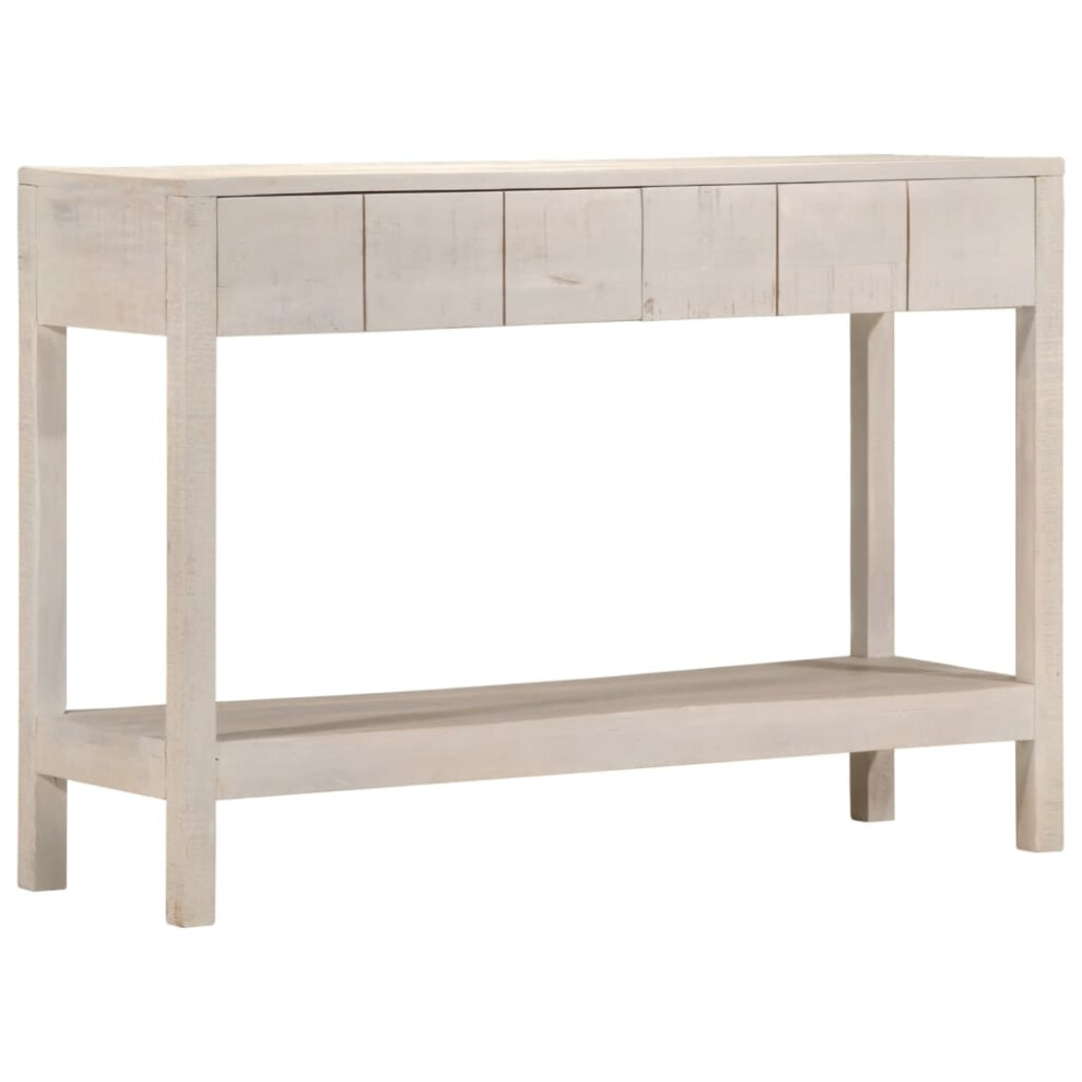 (110 x 35 x 75 cm) vidaXL Solid Mango Wood Console Table Rustic Style Side Hall Entryway Cabinet