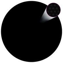 (black, 455 cm) vidaXL Pool Cover Floating PE Solar Pool Film Garden Pond Cover Protector