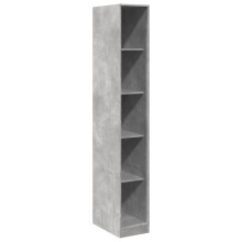 (concrete grey, 30 x 50 x 200 cm/ 4 shelves piece) vidaXL Wardrobe Clothing Storage Hanger Clothes Cabinet Closet Engineered Wood