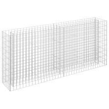 (180 x 30 x 90 cm) vidaXL Gabion Raised Bed Basket Planter Outdoor Plant Pot Galvanised Steel