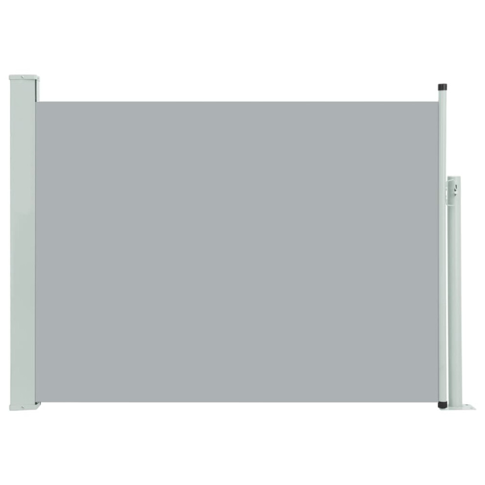 (grey, 120 x 500 cm) vidaXL Retractable Side Awning Outdoor Privacy Screen Blind Sunshade Shelter