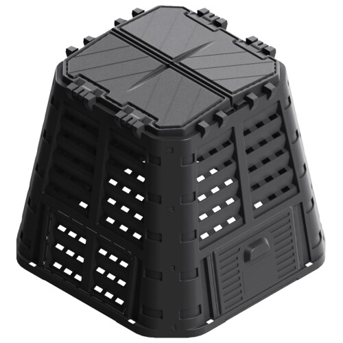 VidaXL (480 L) vidaXL Garden Composter Plastic Outdoor Waste Compost Bin Box Multi Capacities 1