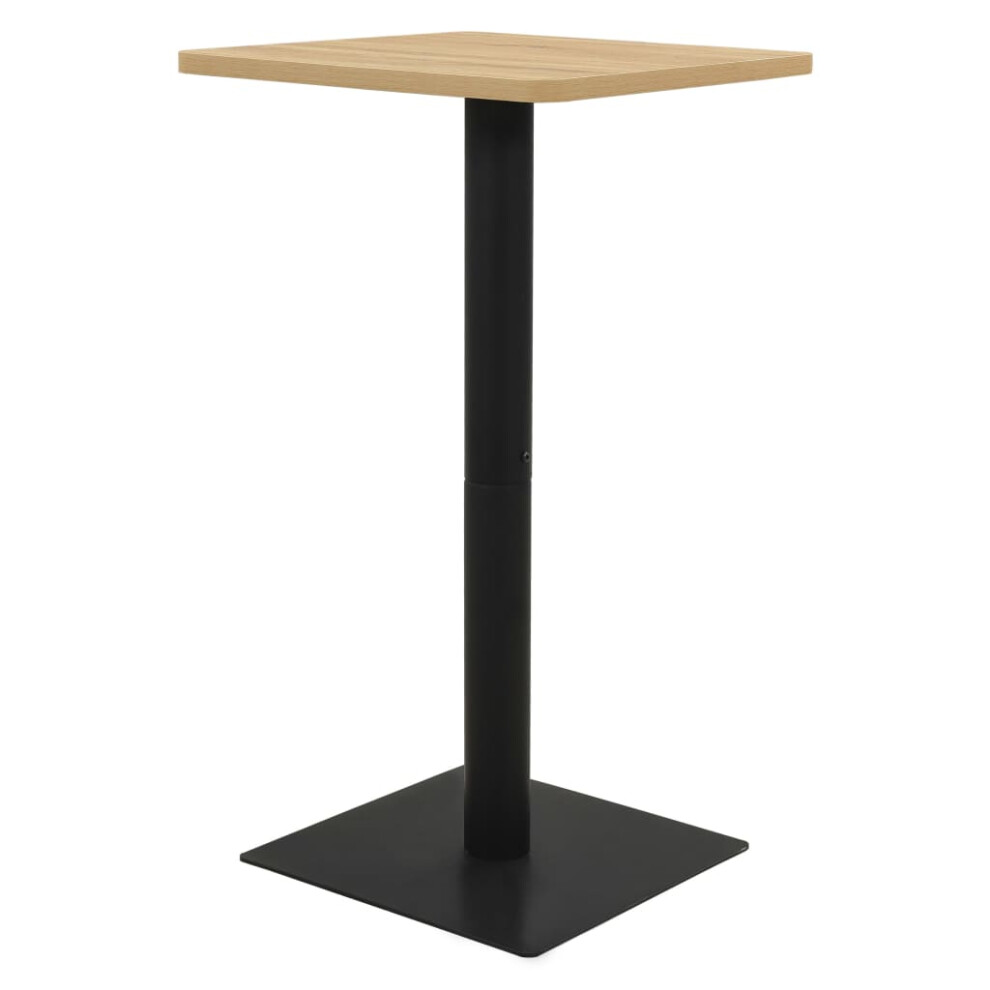 (oak colour, 60 x 60 x 107 cm) vidaXL Bistro Table Dining Coffee Dinner Table Dark Ash/Oak Colour Multi Sizes