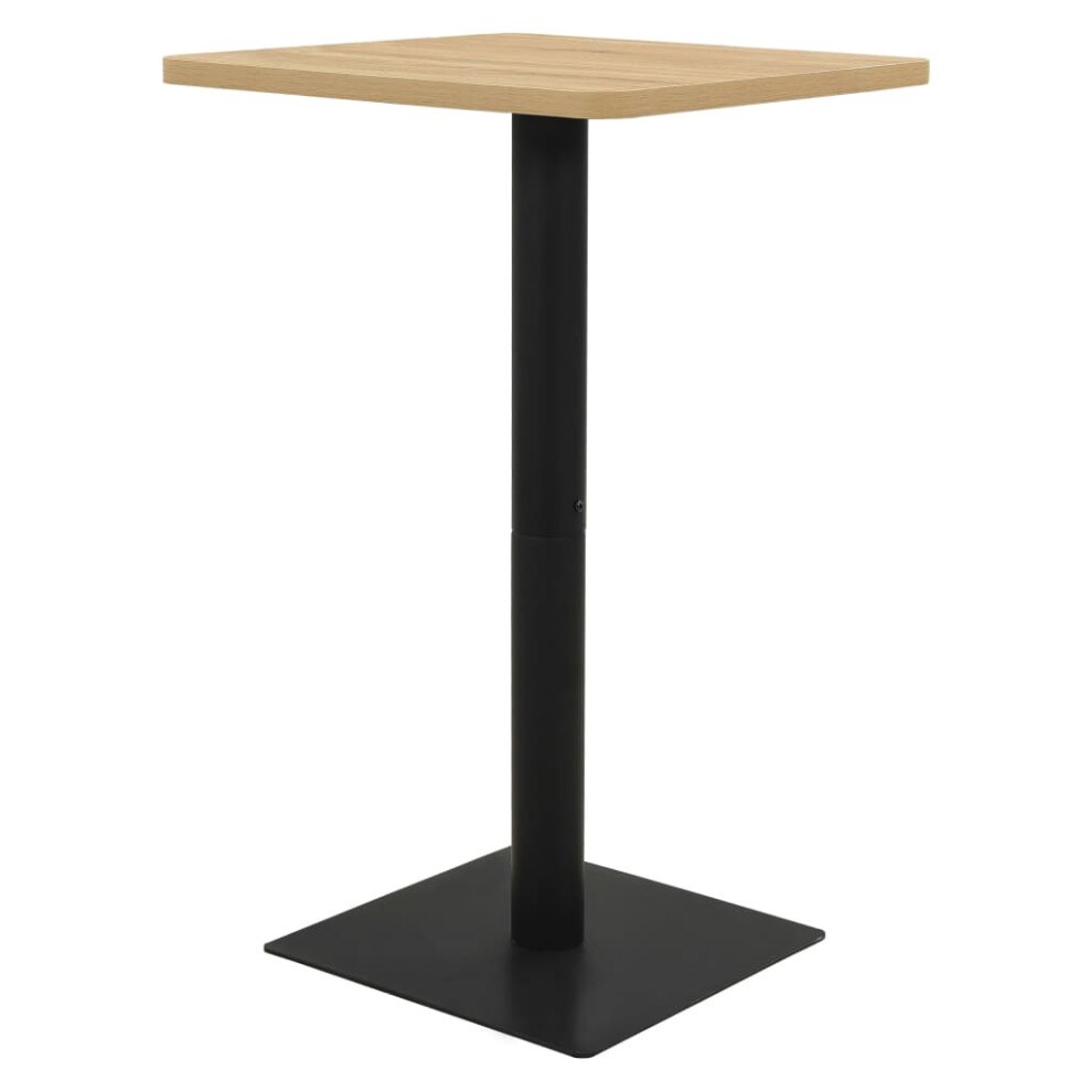 Vidaxl (Oak Colour, 78.5 X 78.5 X 107 Cm) Bistro Table Dining Coffee Dinner Table Dark Ash/Oak Colour Multi Sizes