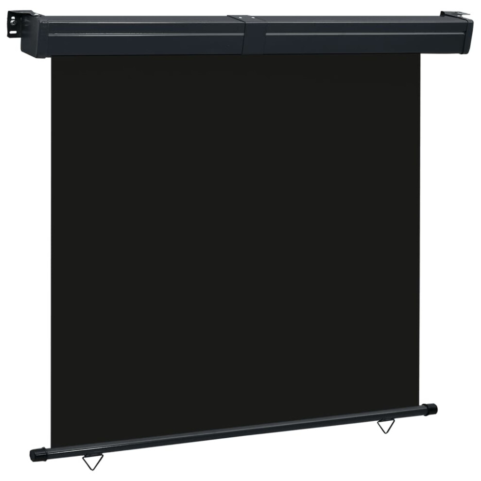 Vidaxl (Black, 175 X 250 Cm) Balcony Side Awning Outdoor Privacy Screen Patio Garden Screen Sunshade