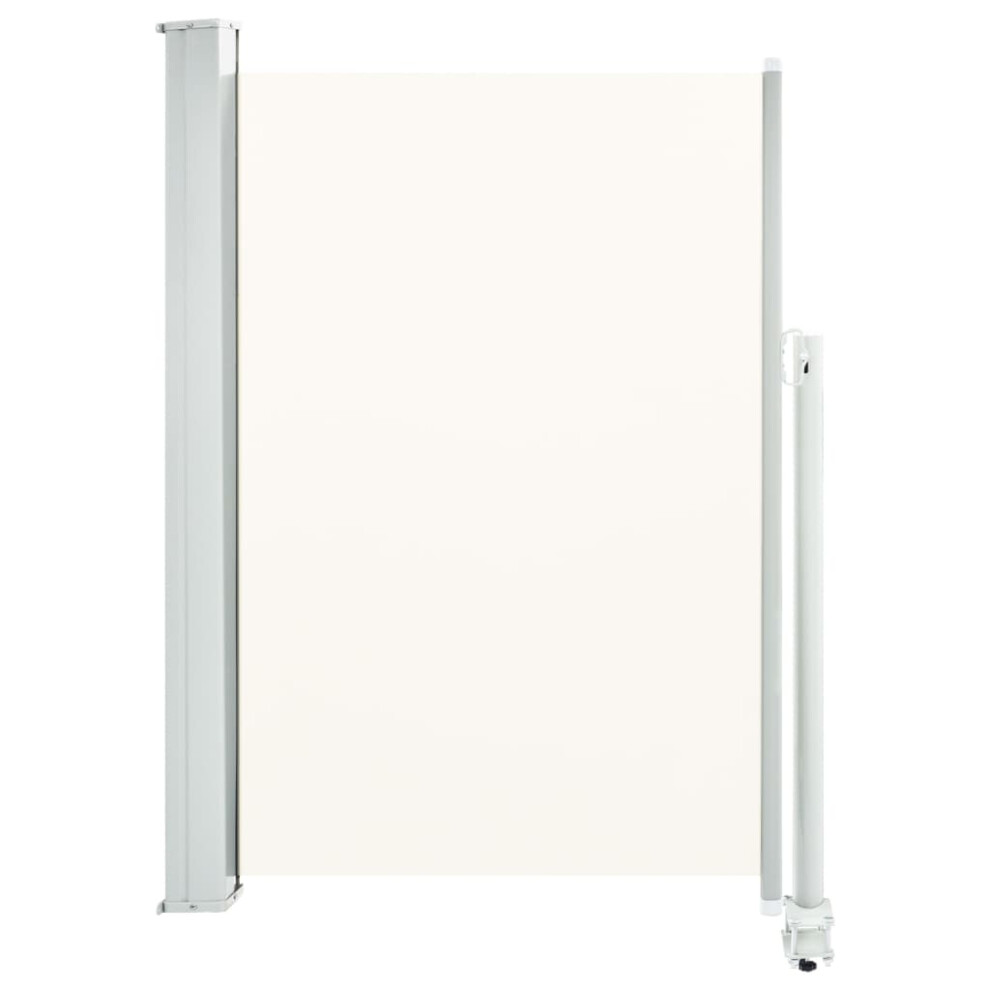 Vidaxl (Cream, 120 X 300 Cm) Patio Retractable Side Awning Garden Canopy Outdoor Privacy Screen