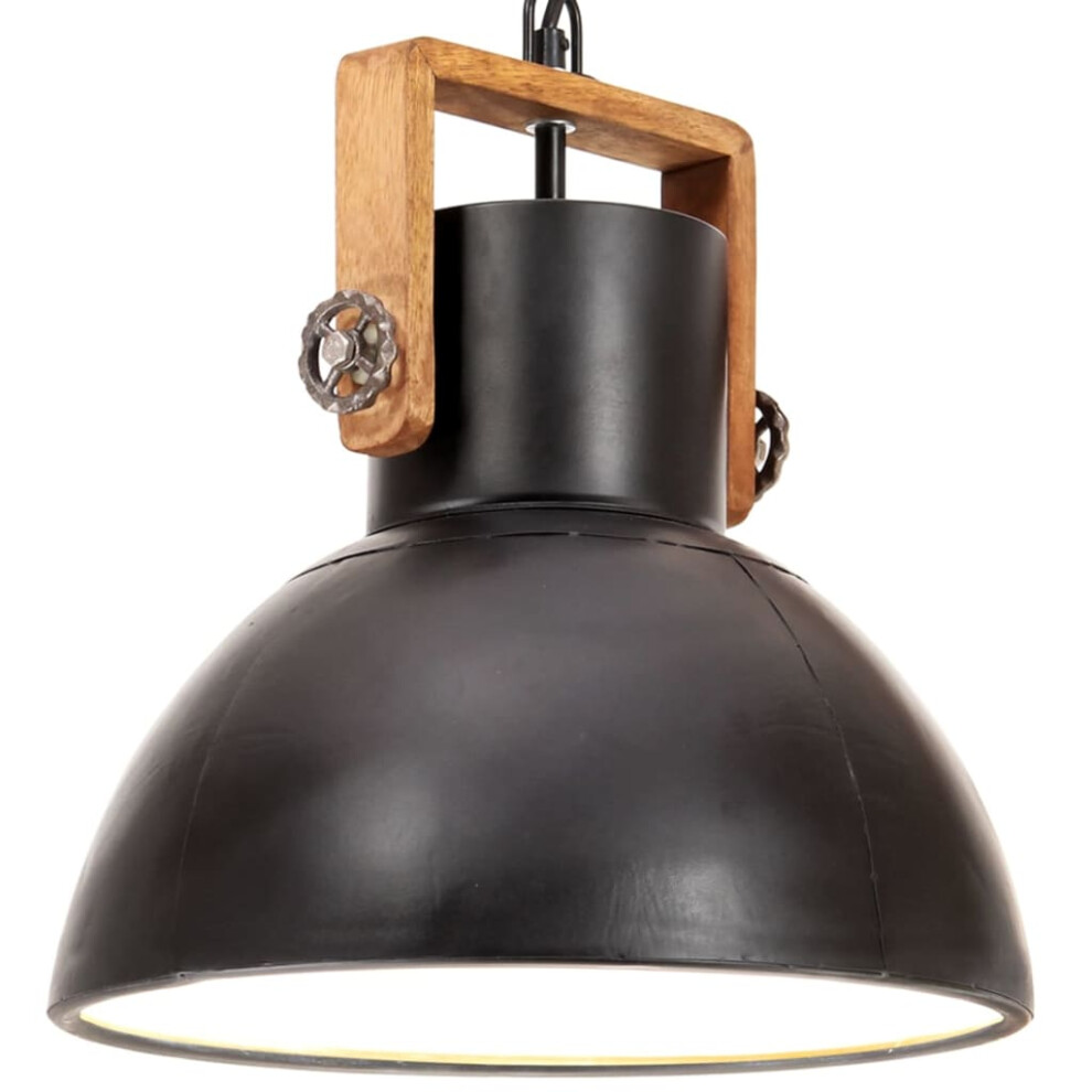 Vidaxl (, 30 Cm) Industrial Hanging Lamp 25 W Round E27 Multi Colours Multi Sizes Black/Light