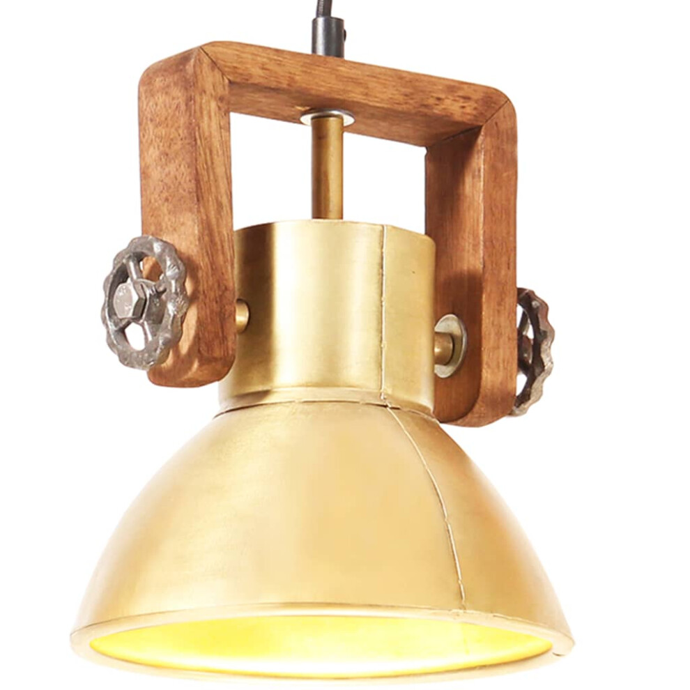 Vidaxl (Brass, 19 Cm) Industrial Hanging Lamp 25 W Round E27 Multi Colours Multi Sizes Light