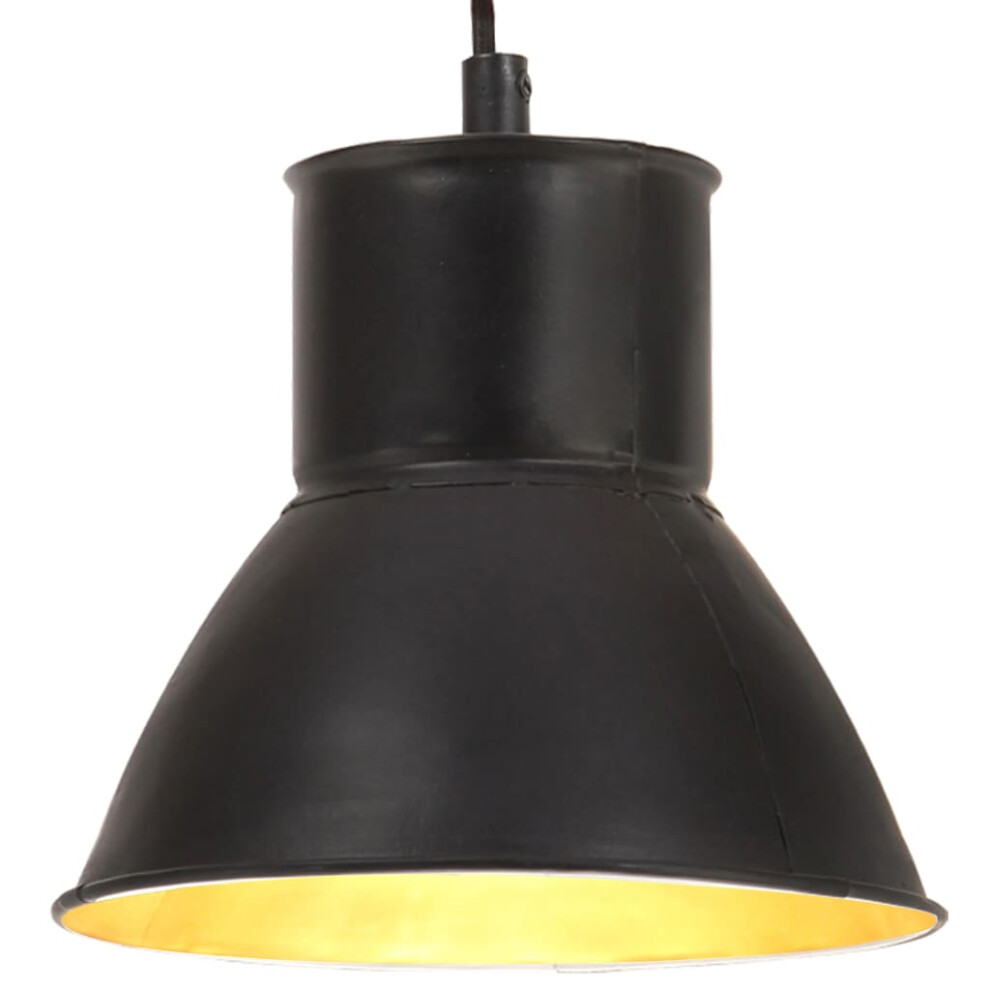 Vidaxl (Black, 17 Cm) Hanging Lamp 25 W Round E27 Lighting Fixture Multi Colours Multi Sizes