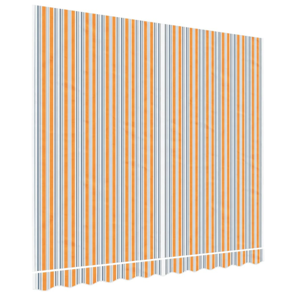 Vidaxl (Blue And Orange) Awning Top Sunshade Canvas Sunflower Canopy Top Replacement Fabric