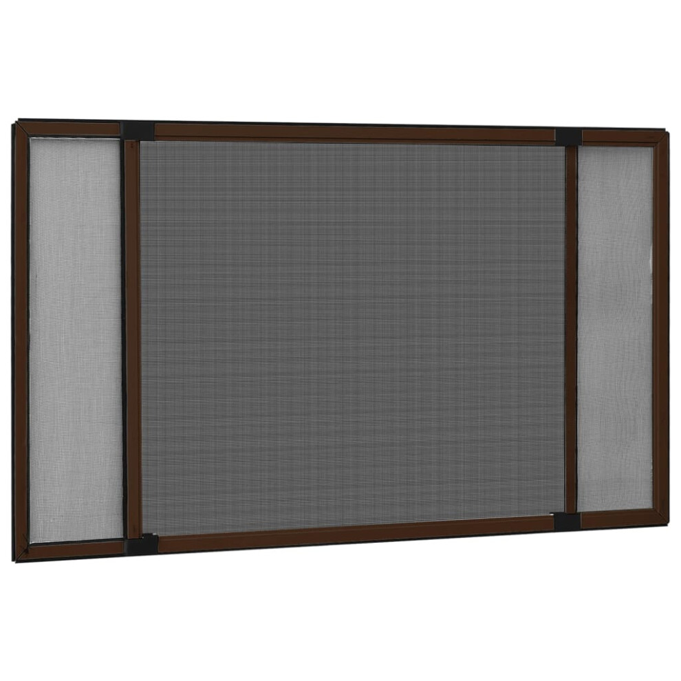 (brown, 143 x 50 cm) vidaXL Extendable Insect Screen for Windows Anthracite (100-193)x75 cm Screen