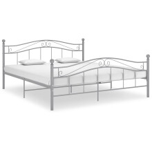 (grey, 180 x 200 cm) vidaXL Bed Frame Metal Home Bedroom Double Bed Base Multi Colours Multi Sizes