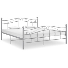 (grey, 200 x 200 cm) vidaXL Bed Frame Metal Home Bedroom Double Bed Base Multi Colours Multi Sizes