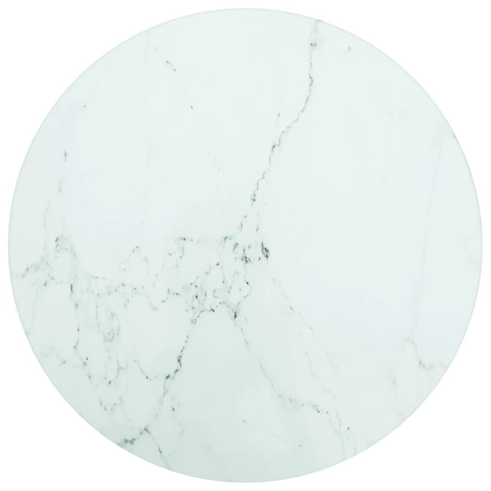 Vidaxl (White, 30 Cm) Table Top Sturdy Desk Top Replacement Dining Table Top Tempered Glass