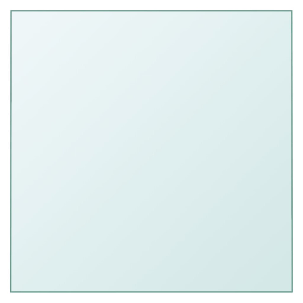 Vidaxl (Transparent, 50 X 50 Cm) Table Top Sturdy Desk Top Replacement Dining Table Top Tempered Glass