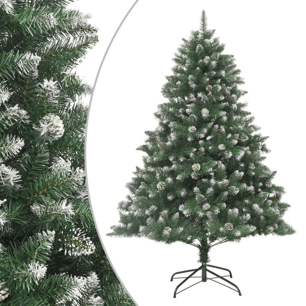 (without led, 240 cm) vidaXL Artificial Christmas Tree with Stand Xmas Tree Christmas Decoration PVC