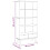 VidaXL (brown) vidaXL Solid Wood Pine Bookcase with 2 Drawers Storage Shelf Multi Colours 4