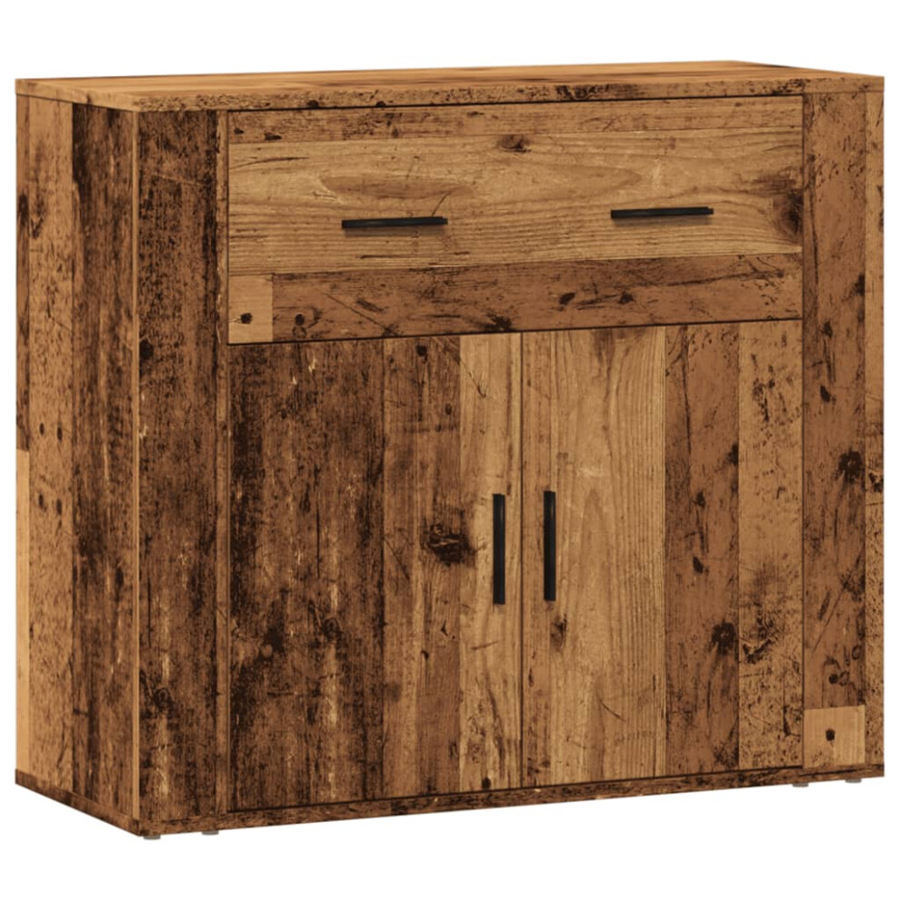 Vidaxl (Old Wood) Sideboard Side Cabinet Storage Cupboard Home Organiser Engineered Wood