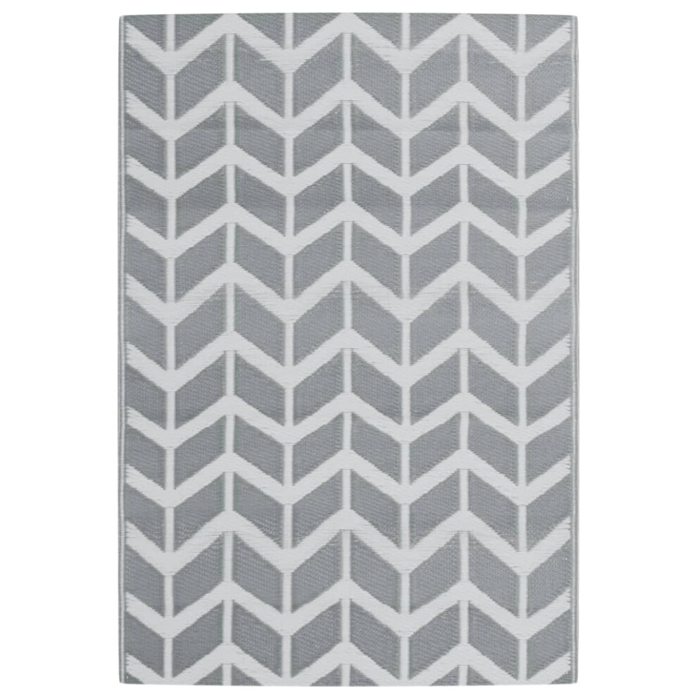 (white and grey, 140 x 200 cm) vidaXL Outdoor Carpet Garden Rug Carpet Patio Mat Area Rug Balcony Blanket PP