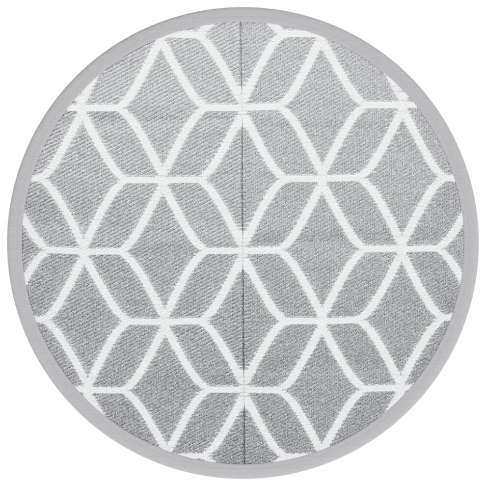 (grey and white, 120 cm) vidaXL Outdoor Carpet Garden Rug Carpet Patio Mat Area Rug Balcony Blanket PP