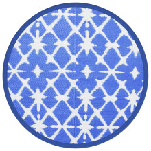 (blue and white, 160 cm) vidaXL Outdoor Carpet Garden Rug Carpet Patio Mat Area Rug Balcony Blanket PP